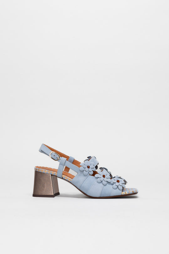 Strappy Sandal Lely | Powder Blue Soft Suede