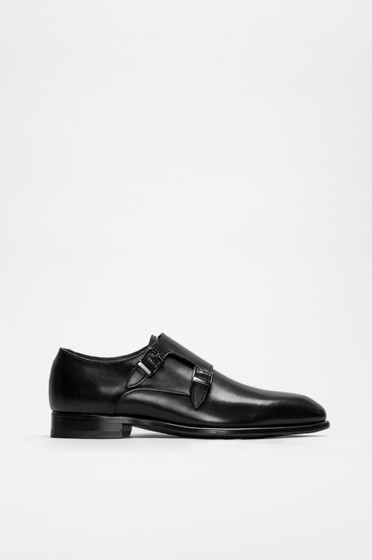 Men's Double Monk Taranto | Noble Black Calf Leather