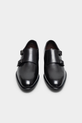 Men's Double Monk Taranto | Noble Black Calf Leather