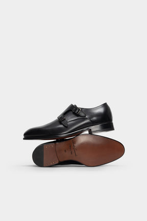 Men's Double Monk Taranto | Noble Black Calf Leather