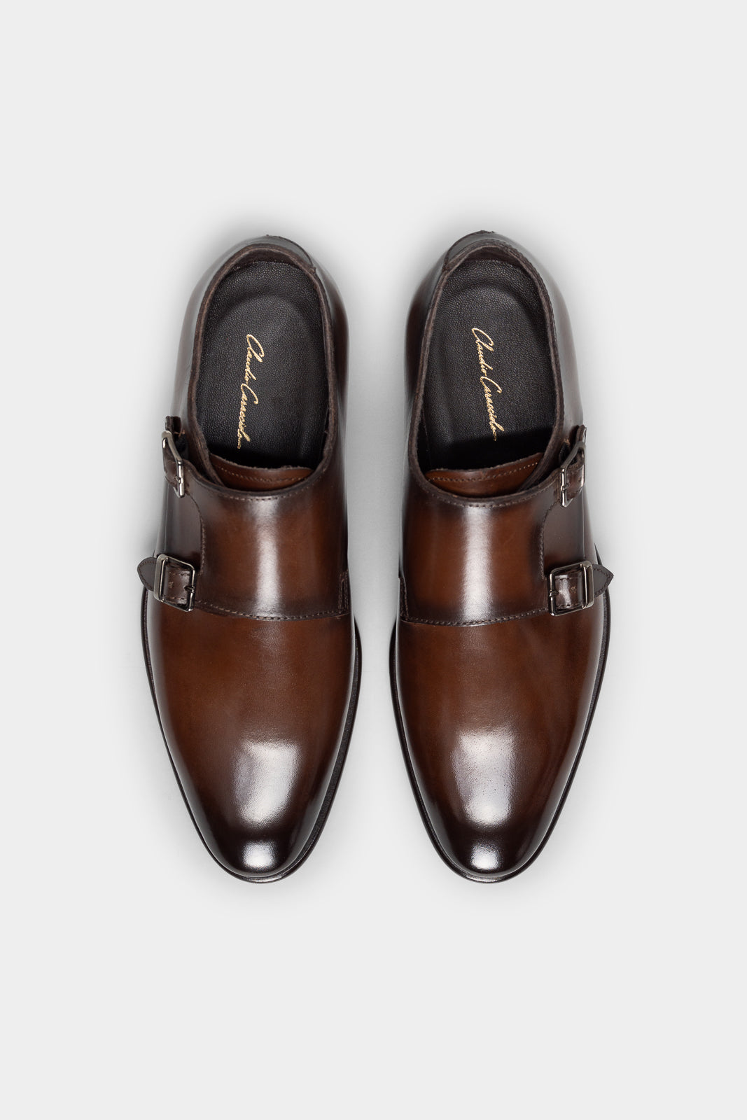 Men's Double Monk Taranto | Antique Cognac Calf Leather