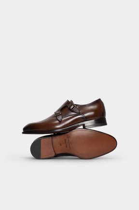 Men's Double Monk Taranto | Antique Cognac Calf Leather