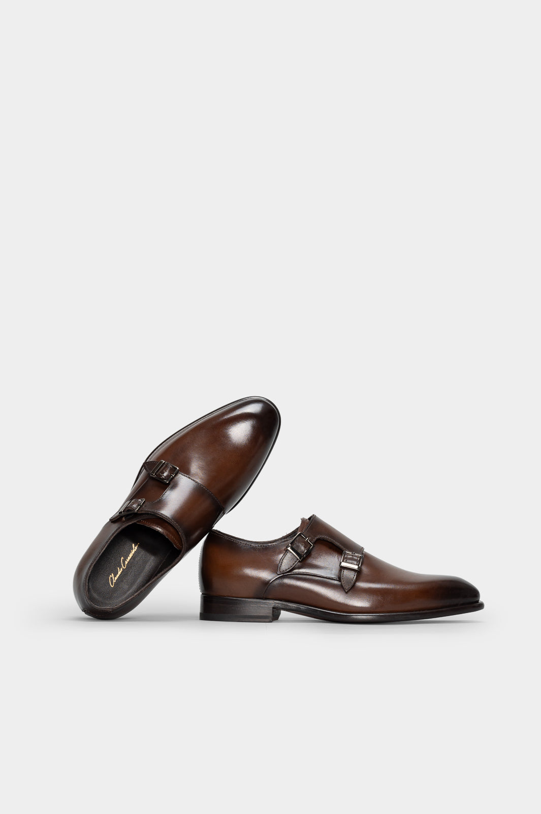 Men's Double Monk Taranto | Antique Cognac Calf Leather