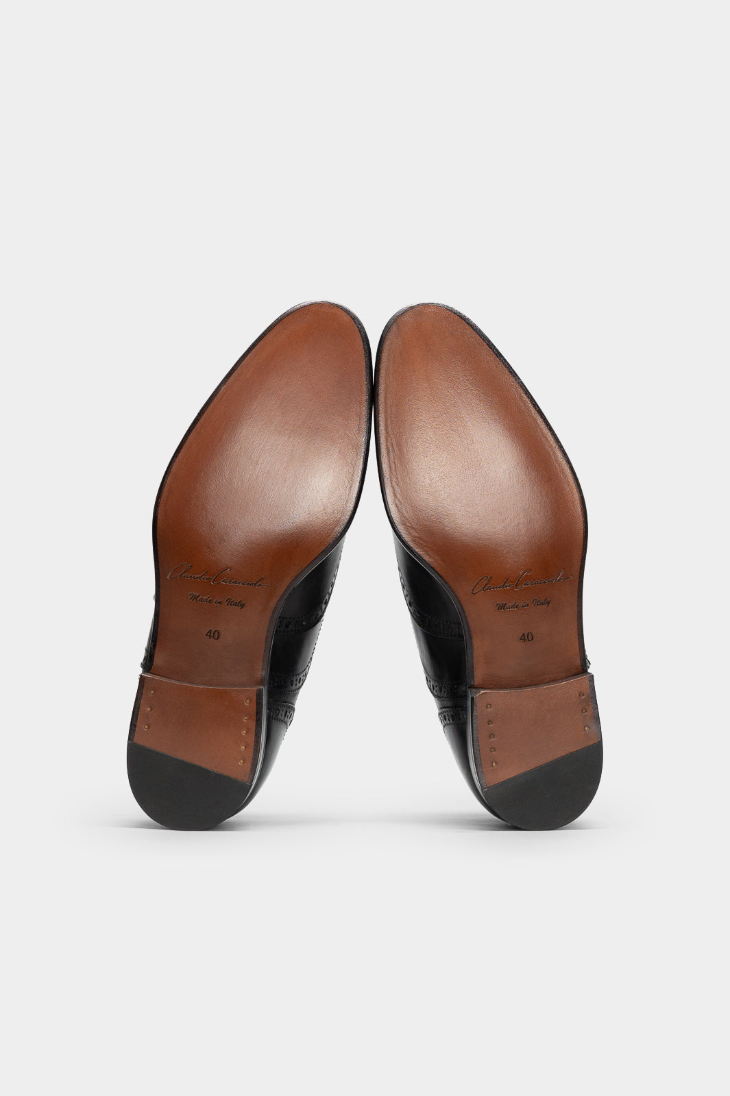 Men's Oxford Brogue Leporano | Noble Black Calf Leather