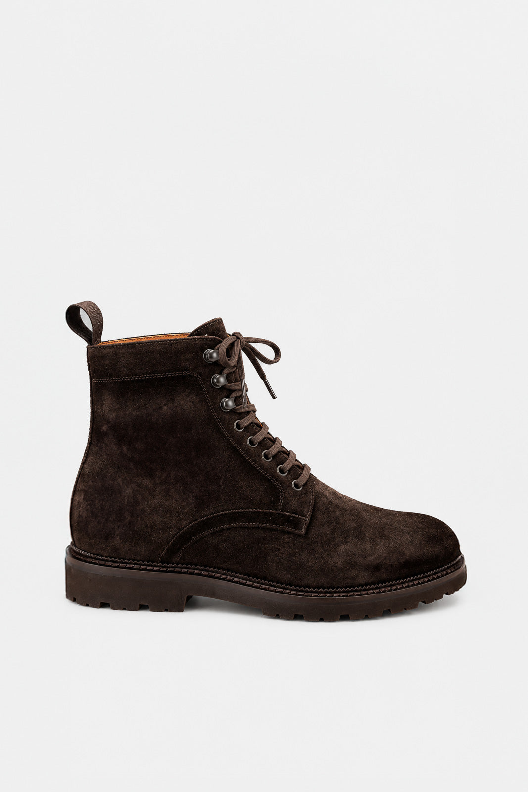 Men's Lace-Up Boot Puglia | Deep Brown Suede