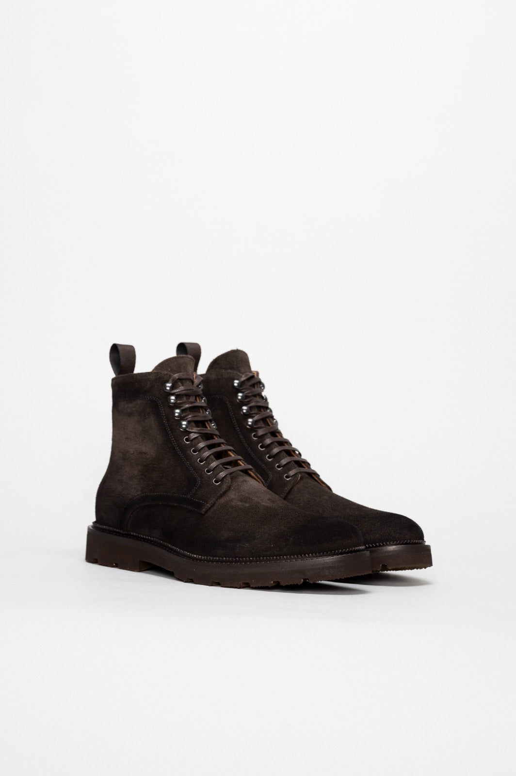 Men's Lace-Up Boot Puglia | Deep Brown Suede