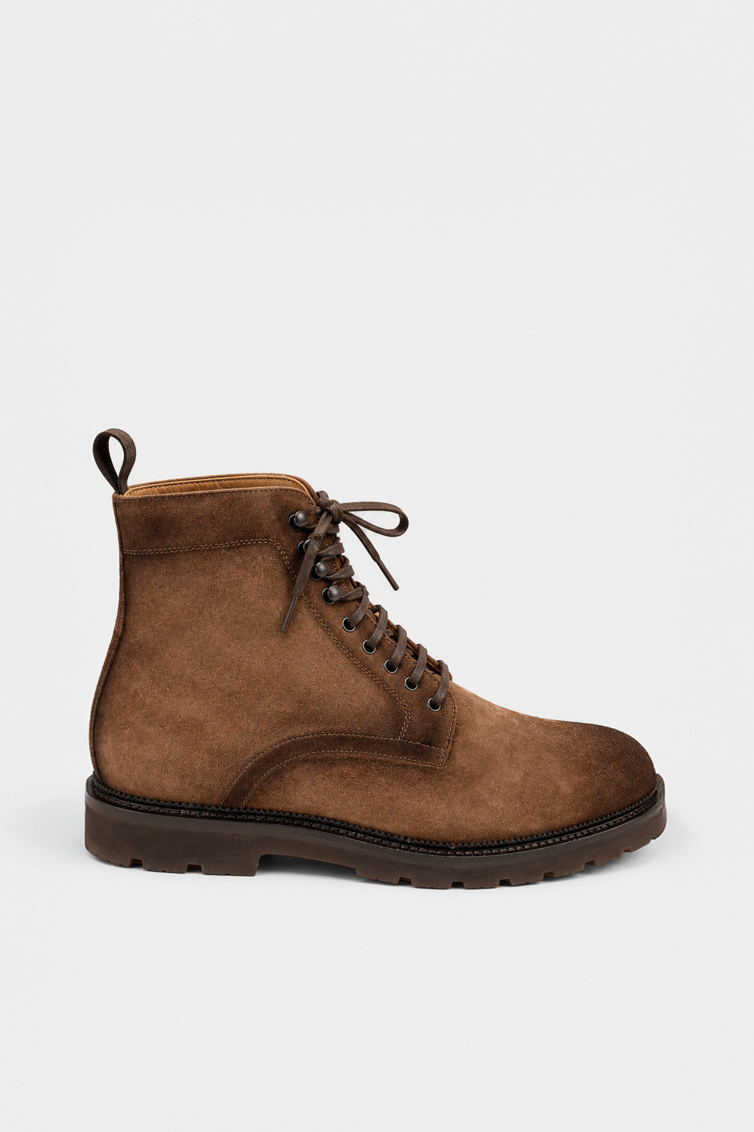 Men's Lace-Up Boot Puglia | Antique Beige Suede