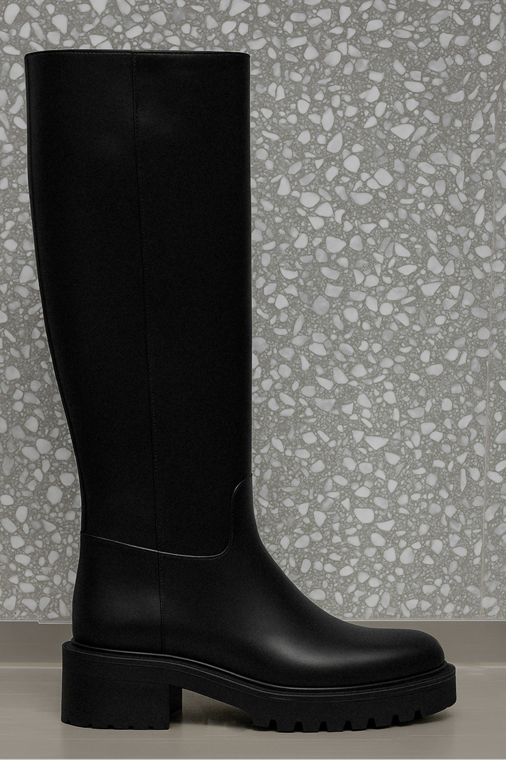 High Boot Alba | Noble Black Calf Leather