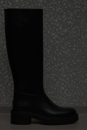 High Boot Alba | Noble Black Calf Leather