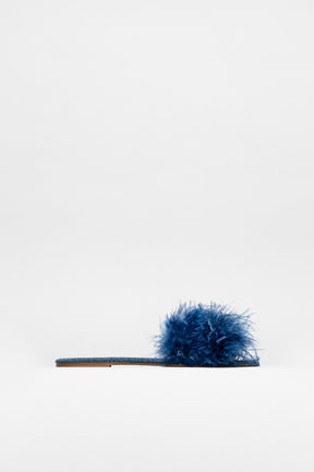 Flat Sandal Louise | Blue Denim