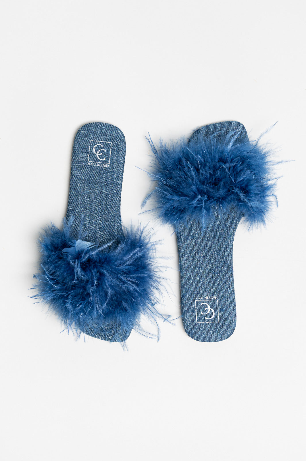 Flat Sandal Louise | Blue Denim