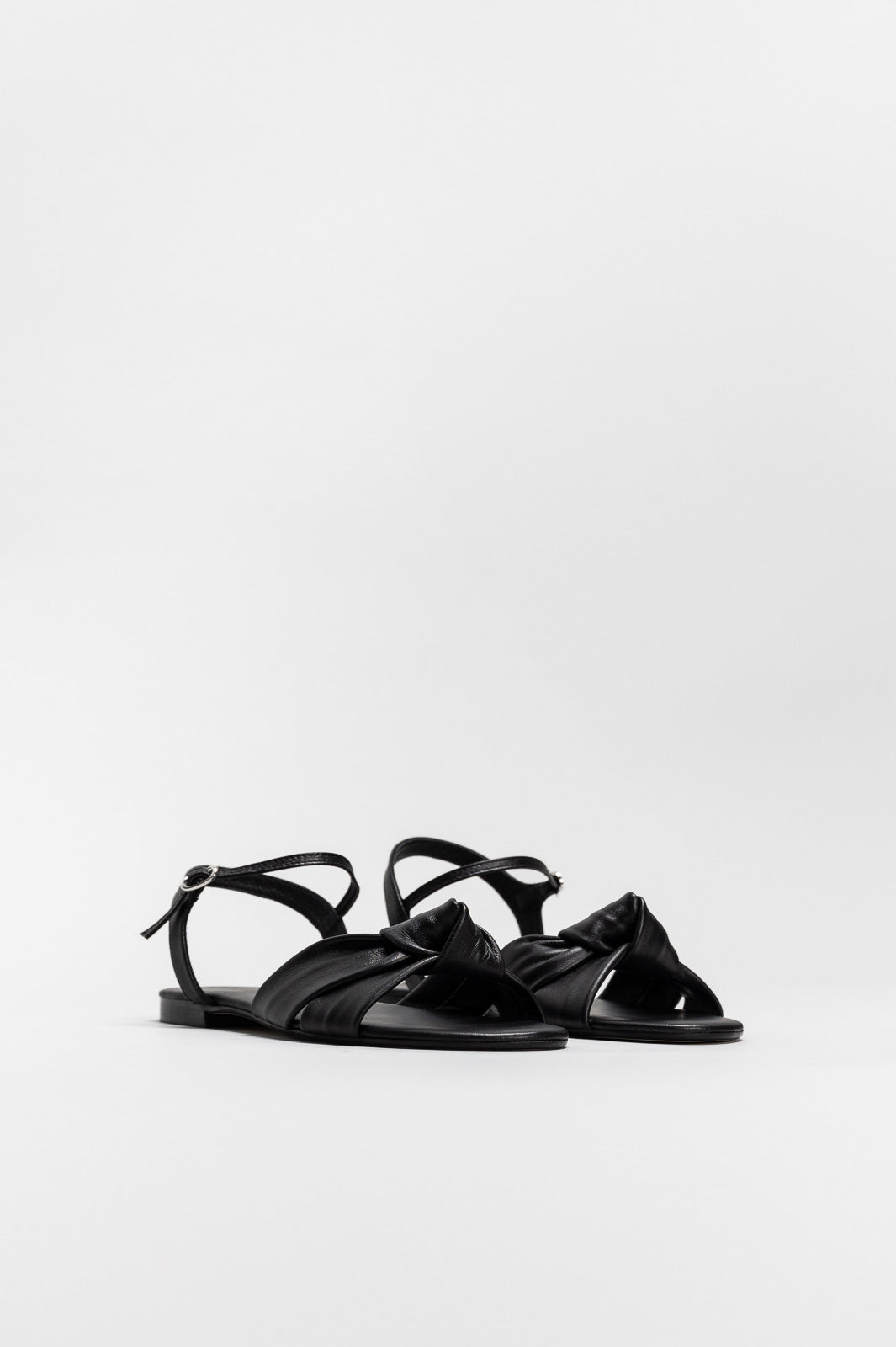 Ankle-Strap Sandal Lola | Deep Black Nappa Leather