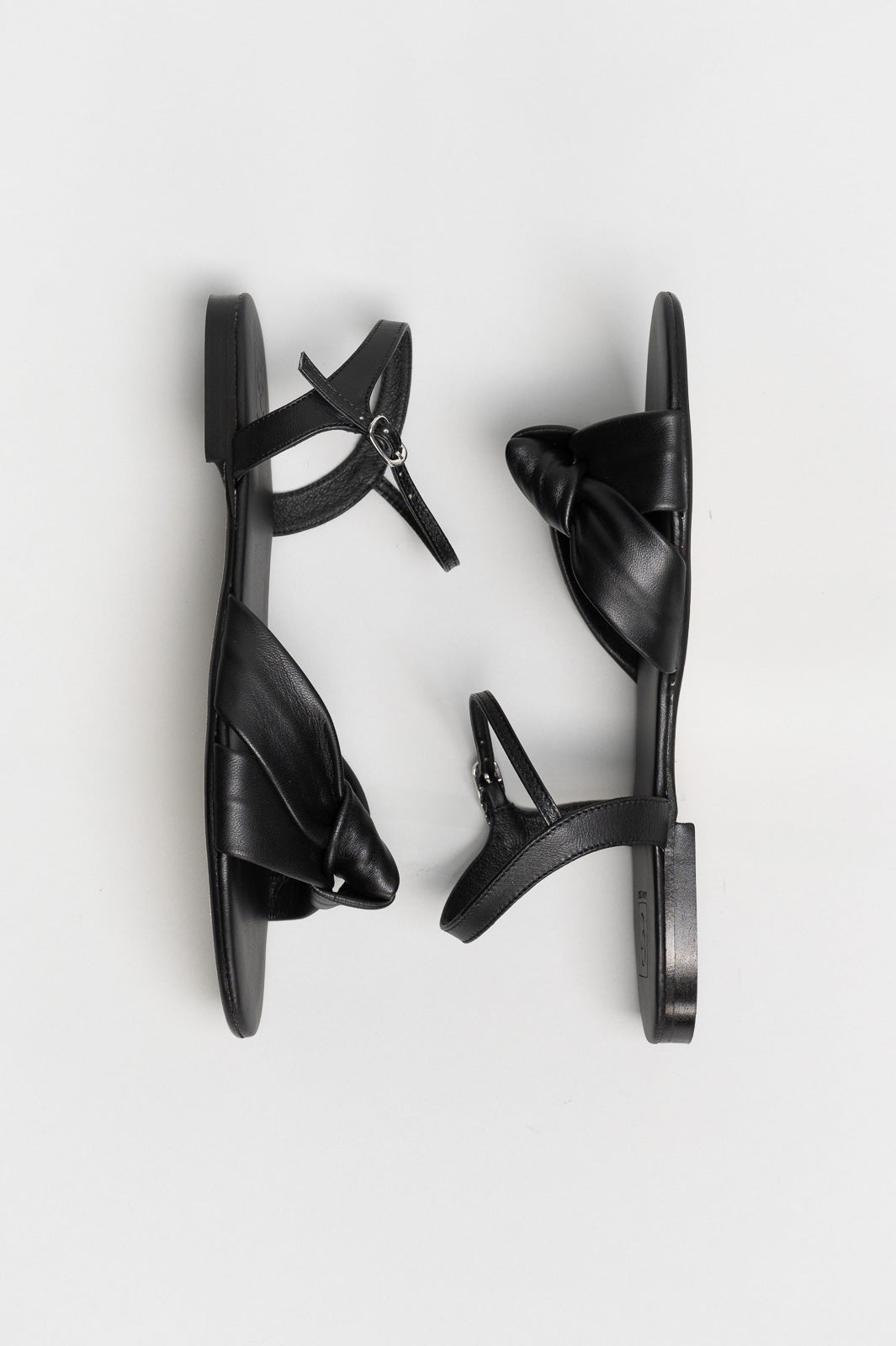Ankle-Strap Sandal Lola | Deep Black Nappa Leather