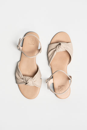 Ankle-Strap Sandal Lola | Wheat Beige Nappa Leather
