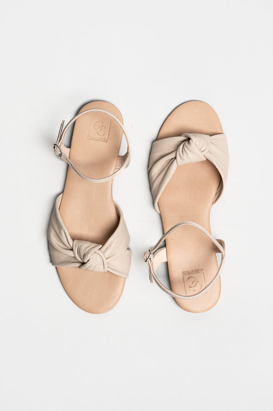 Ankle-Strap Sandal Lola | Wheat Beige Nappa Leather