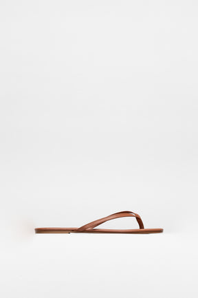 Thong Sandal Lila | Maple Brown Calf Leather