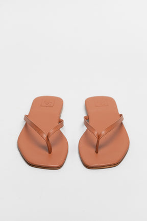 Thong Sandal Lila | Maple Brown Calf Leather