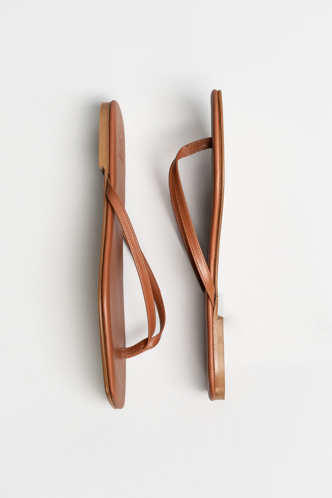 Thong Sandal Lila | Maple Brown Calf Leather