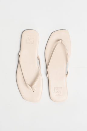 Thong Sandal Lila | Wheat Beige Calf Leather