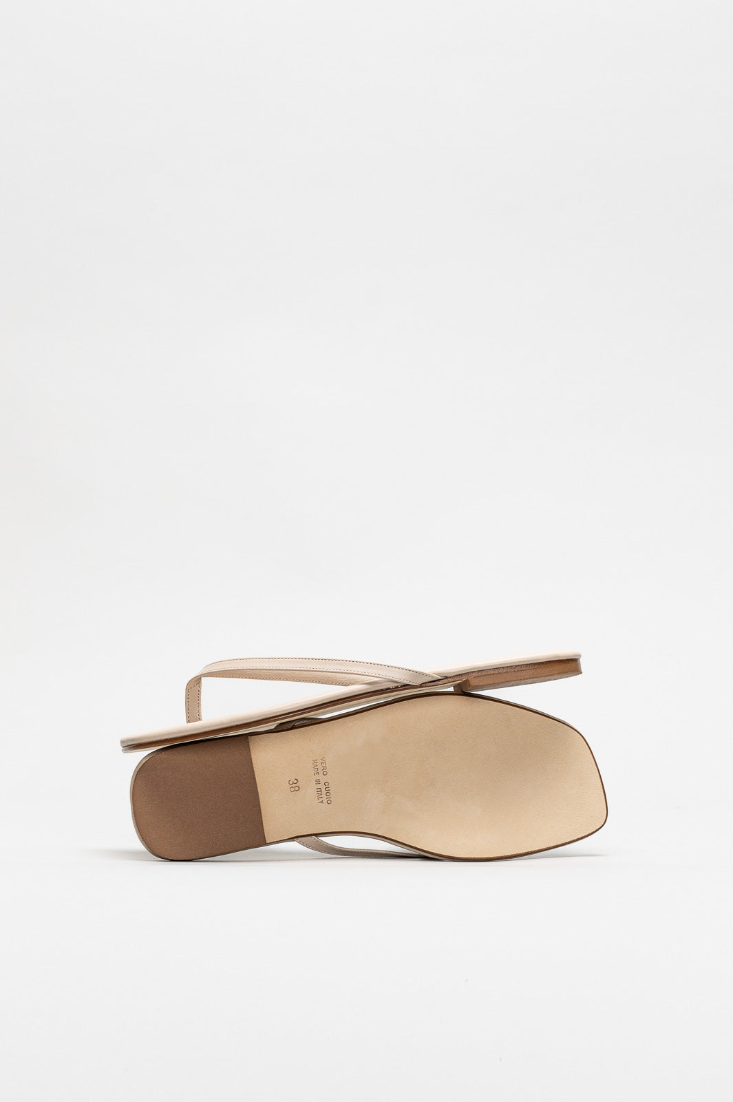 Thong Sandal Lila | Wheat Beige Calf Leather