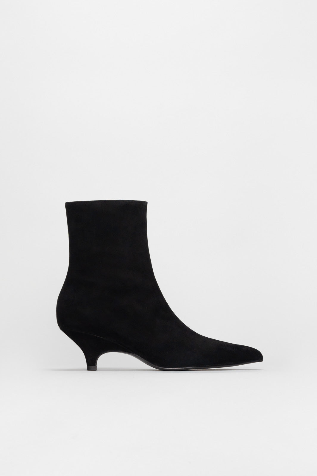 Zip Ankle Boot Lexi | Deep Black Soft Suede