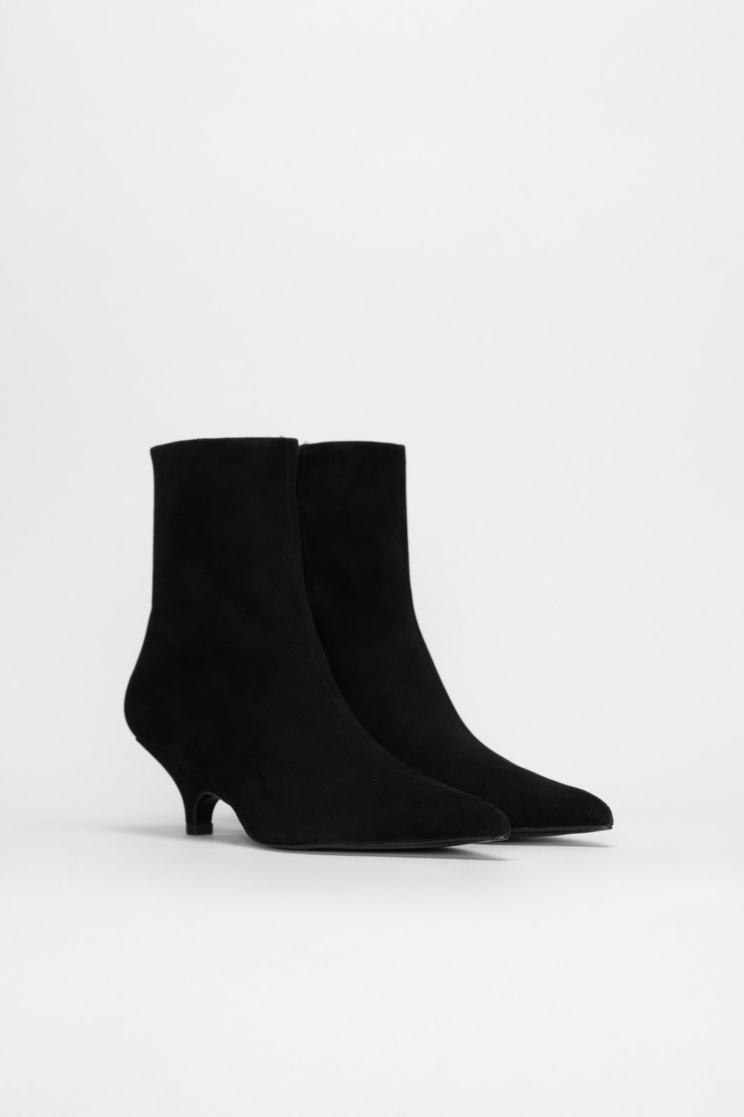 Zip Ankle Boot Lexi | Deep Black Soft Suede
