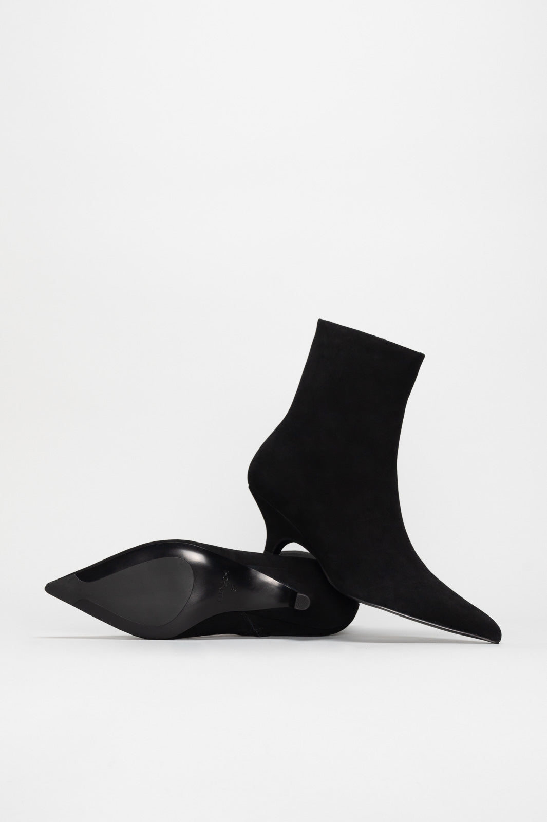 Zip Ankle Boot Lexi | Deep Black Soft Suede