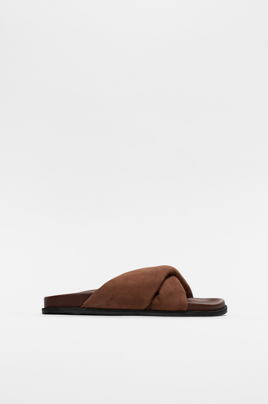Crossover Sandal Serena | Walnut Brown Soft Suede