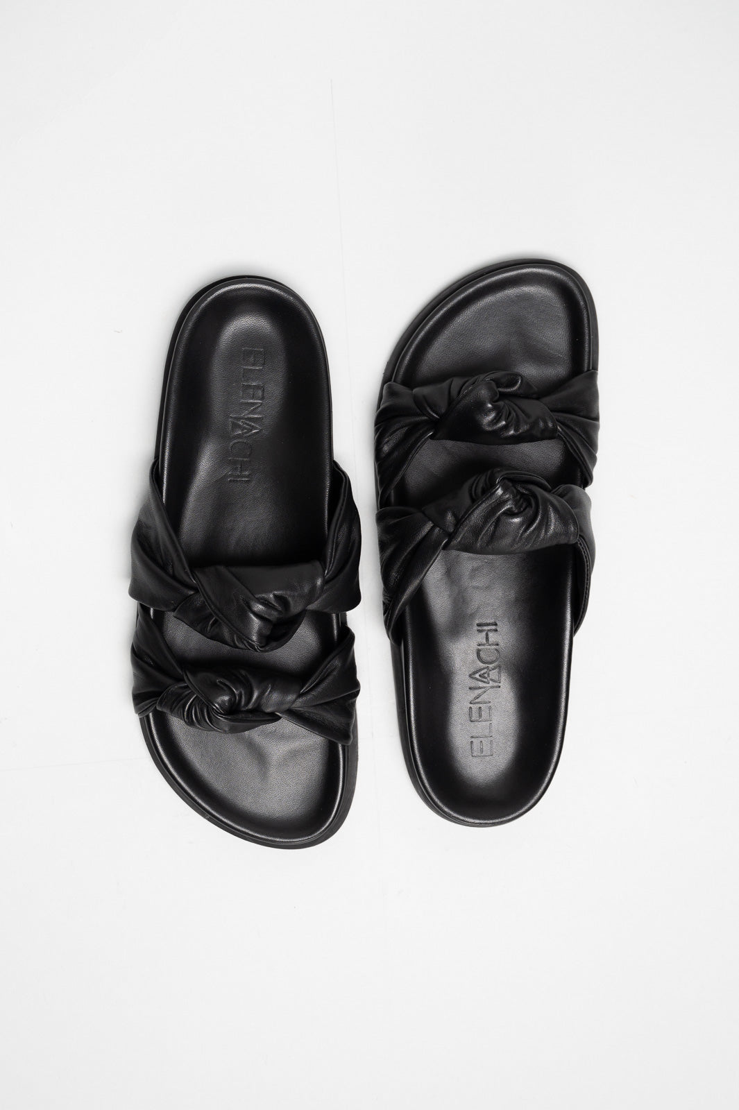 Knot Sandal Celinea | Midnight Black Nappa Leather