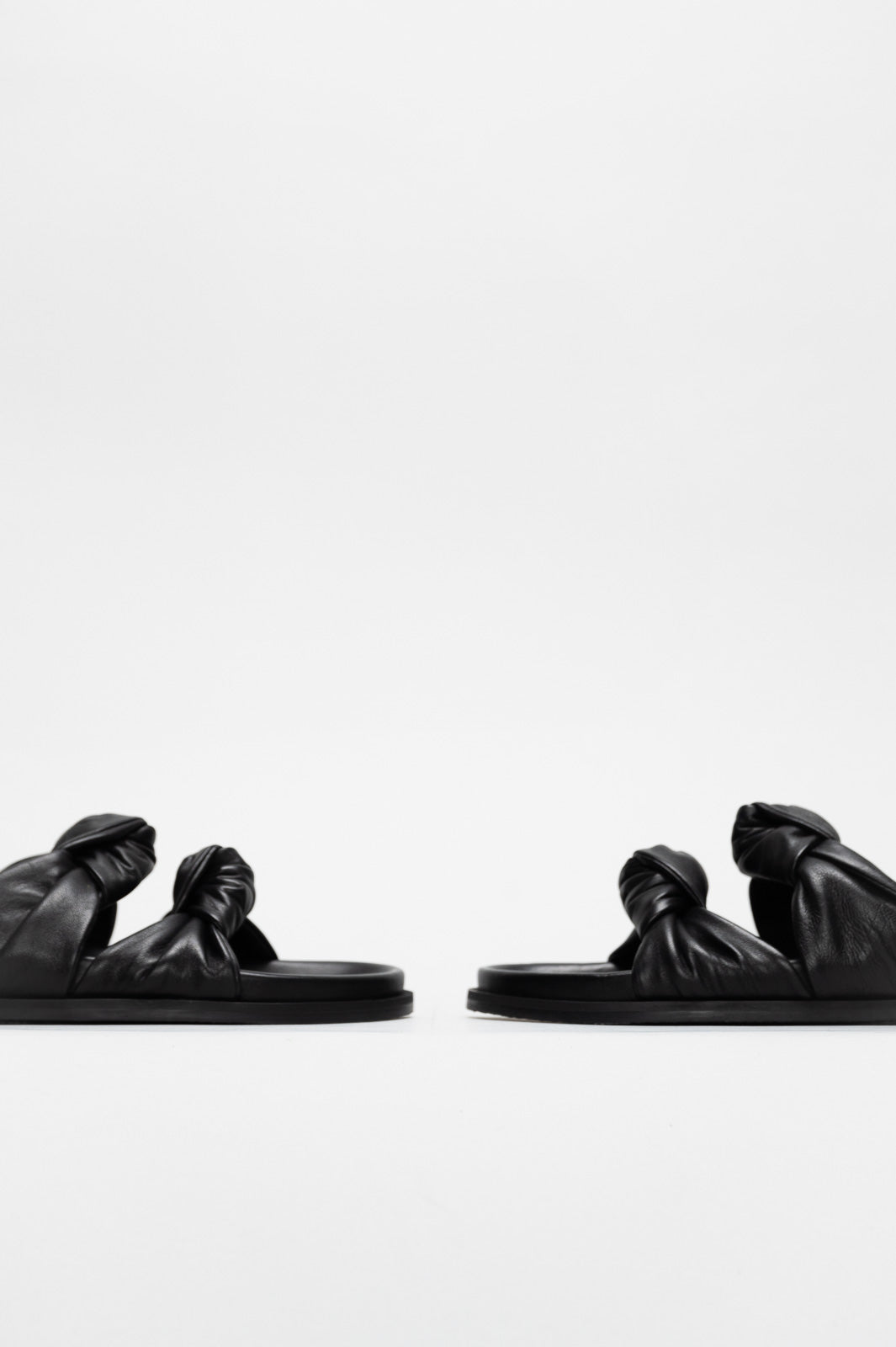 Knot Sandal Celinea | Midnight Black Nappa Leather