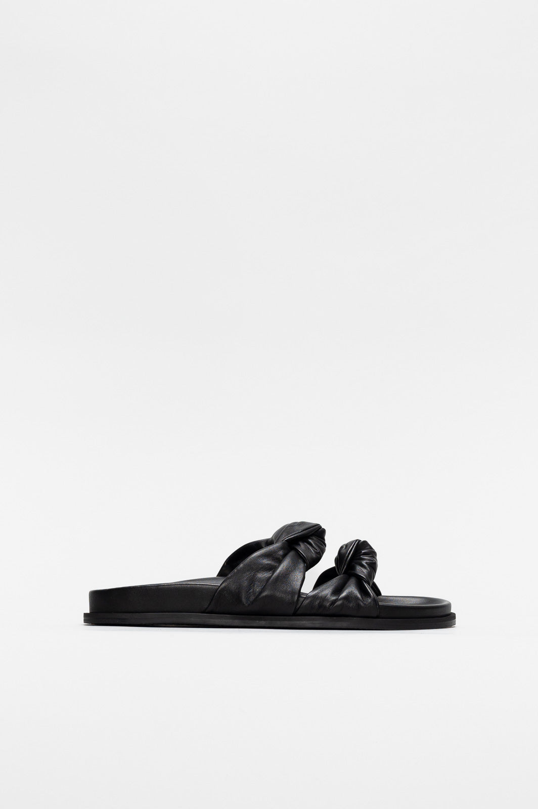 Knot Sandal Celinea | Midnight Black Nappa Leather