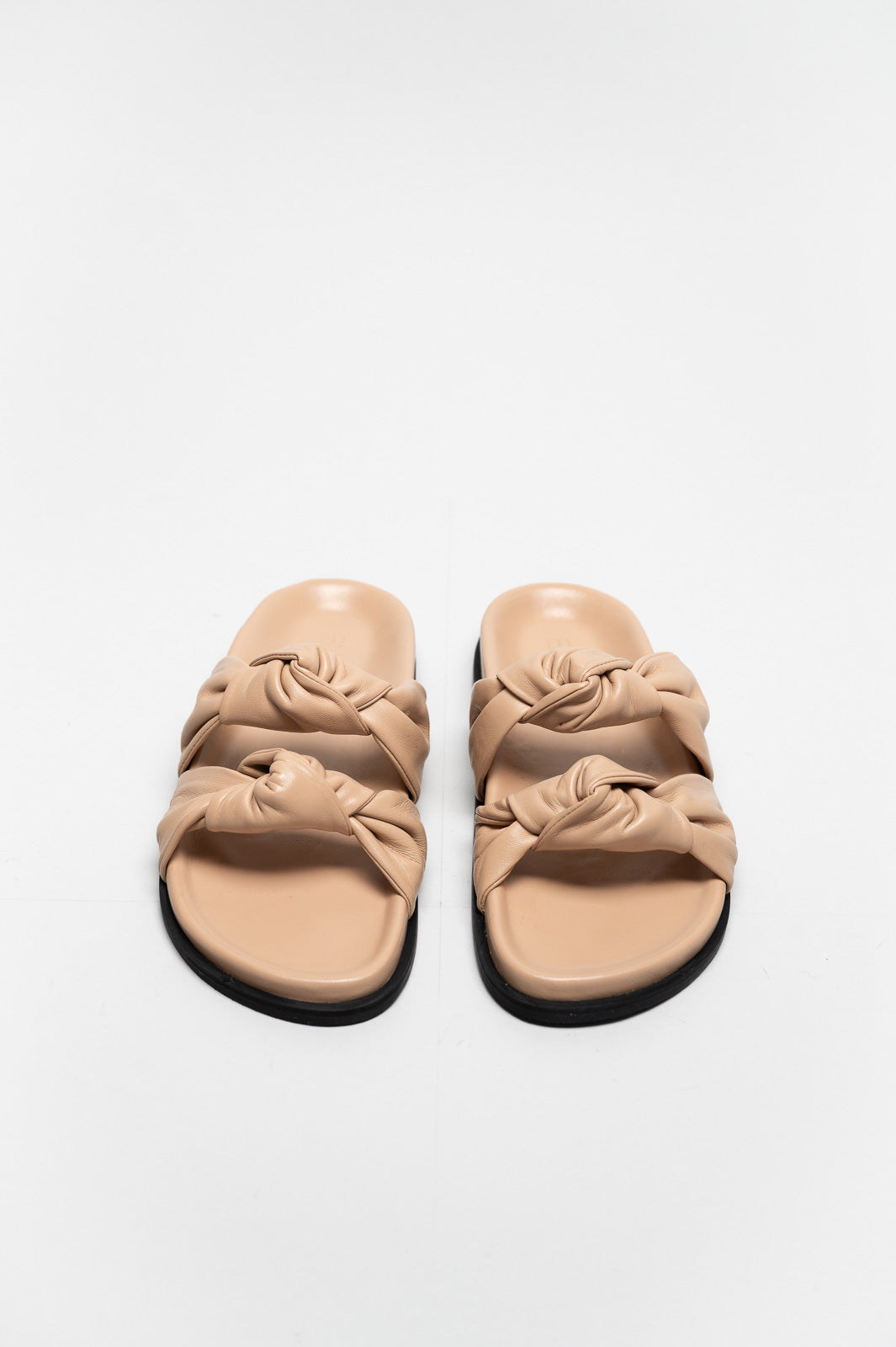 Knot Sandal Celinea | Nude Beige Nappa Leather