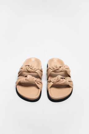 Knot Sandal Celinea | Nude Beige Nappa Leather