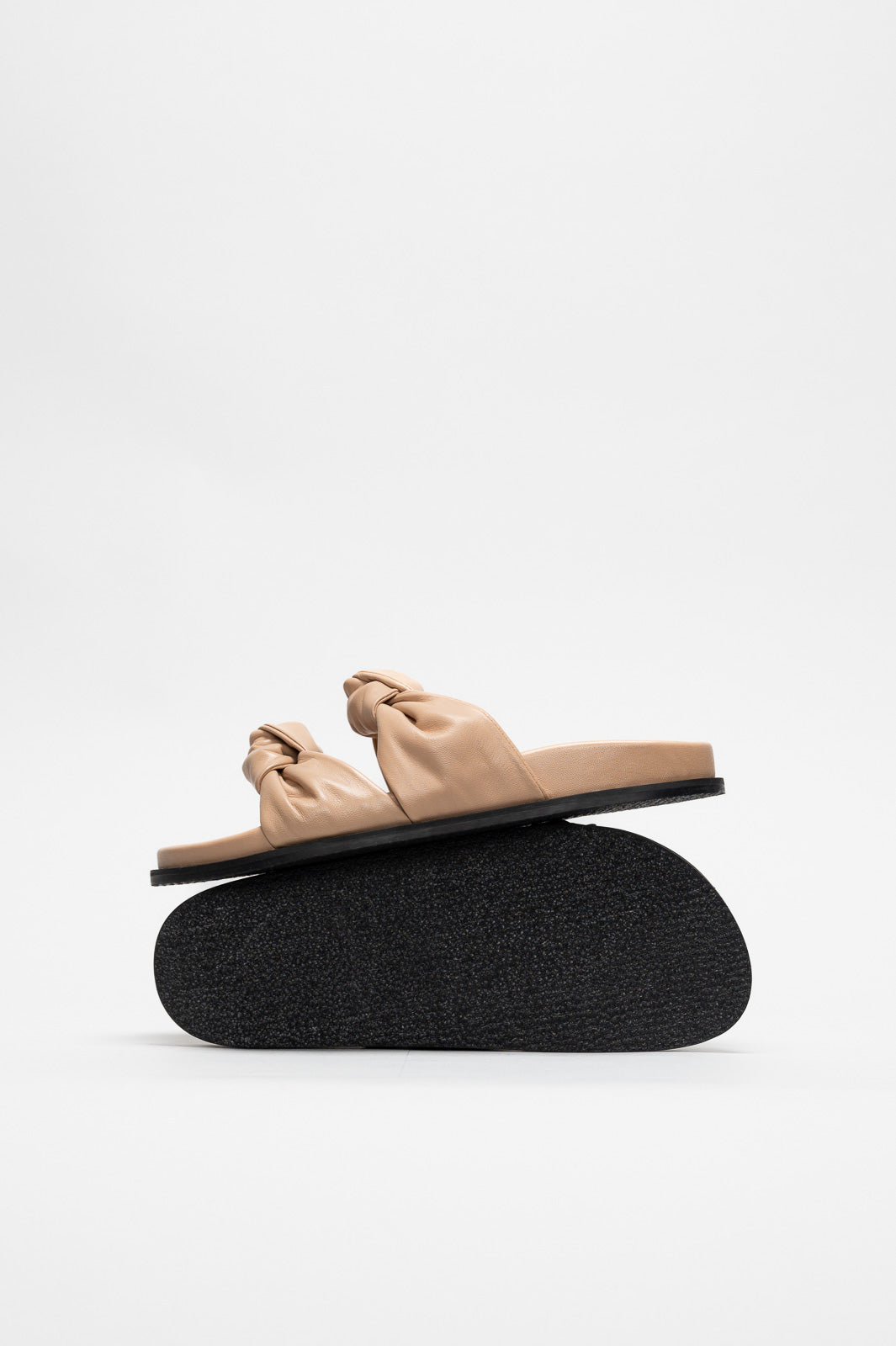Knot Sandal Celinea | Nude Beige Nappa Leather