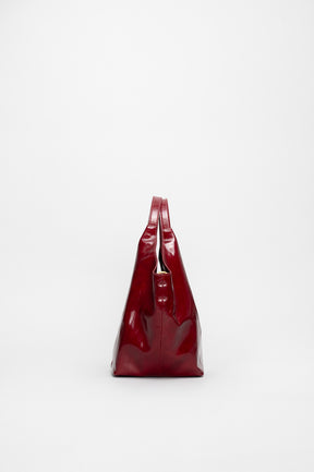 Handbag Elena | Ruby Red Patent Leather
