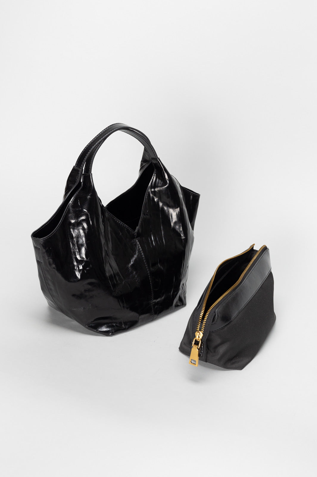 Handbag Elena | Black Patent Leather