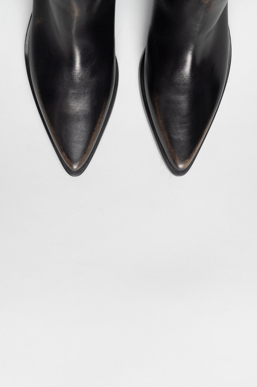 Over-Knee Boot Say | Off-Black Calf Leather
