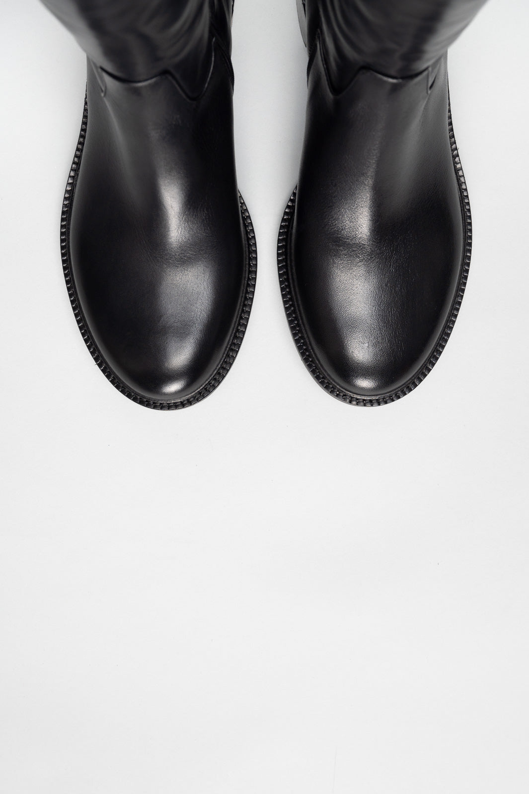 Zipper High Boot Audrey | Black Soft Calf Leather