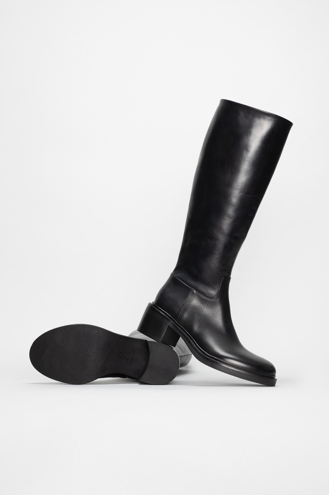 Zipper High Boot Audrey | Black Soft Calf Leather