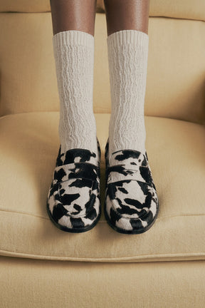 Penny Loafer Mucca | Patterned Pony Hair
