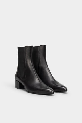 Elastic Boot Diva | Black Nappa Leather