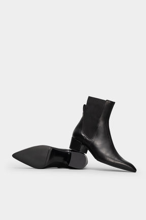 Elastic Boot Diva | Black Nappa Leather