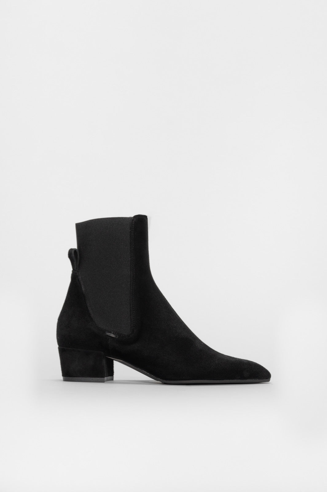 Elastic Boot Diva | Black Suede