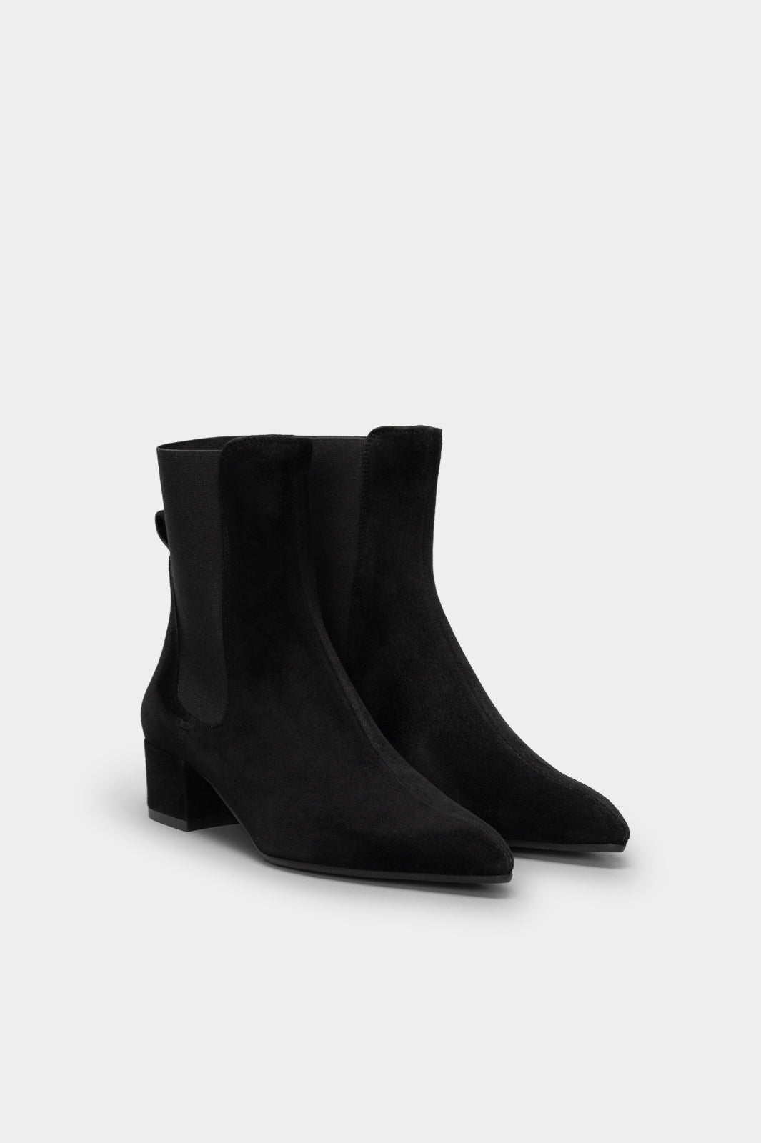 Elastic Boot Diva | Deep Black Suede