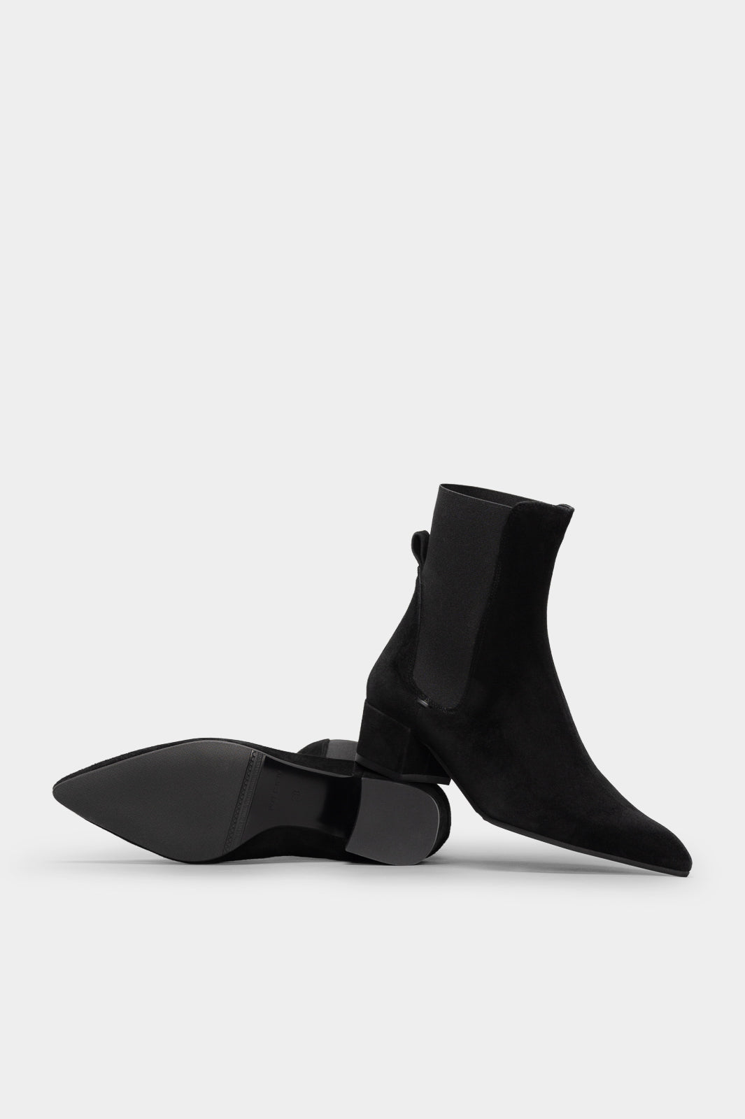 Elastic Boot Diva | Deep Black Suede