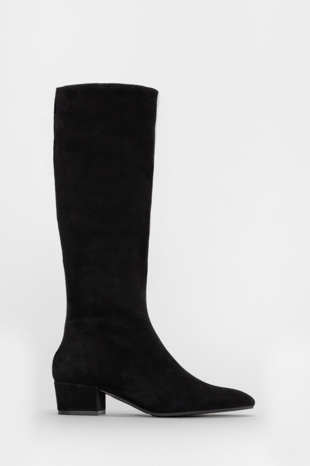 High Boot Diva | Black Suede