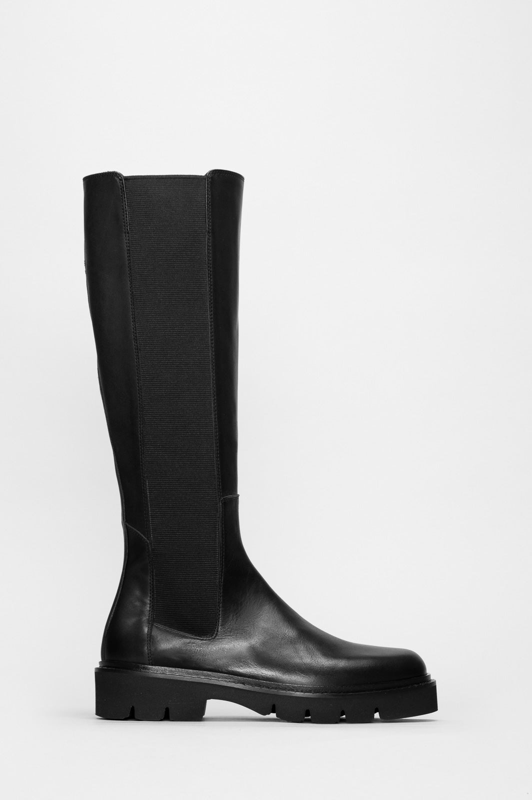 Pull-On High Boot Alabana | Noble Black Calf Leather