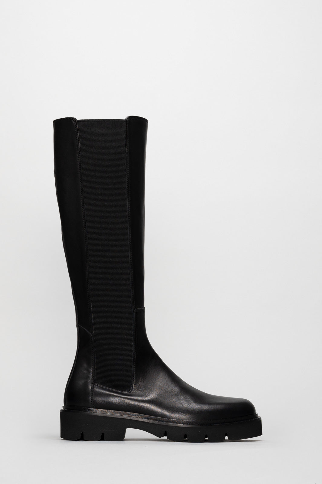 Pull-On High Boot Alabana | Noble Black Calf Leather