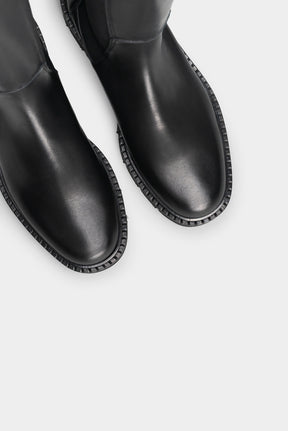 Pull-On High Boot Alabana | Noble Black Calf Leather