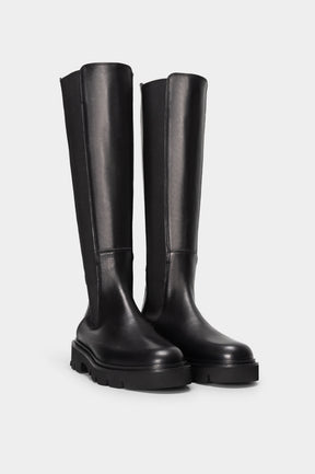 Pull-On High Boot Alabana | Noble Black Calf Leather
